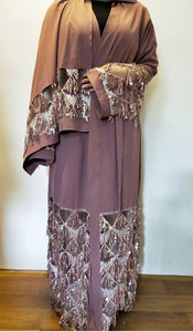 hijab and Cardigan / L - 2019 New arrival turkish dubai islamic clothing  new fashion open kimono for women abaya muslim worship service dress kaftan
