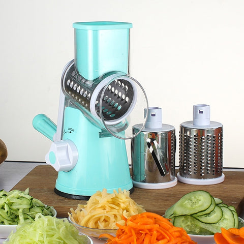 [variant_title] - Vegetable Cutter Round Slicer Graters Potato Carrot Cheese Shredder Food Processor Vegetable Chopper kitchen Roller Gadgets Tool