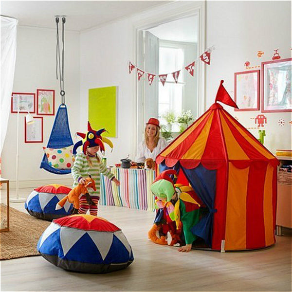 [variant_title] - Children Tent Toy Tent For Kid Pink Blue Play House Outdoor/Indoor Fun Toys Castle Villa  Foldable Play Tents Toys For Children