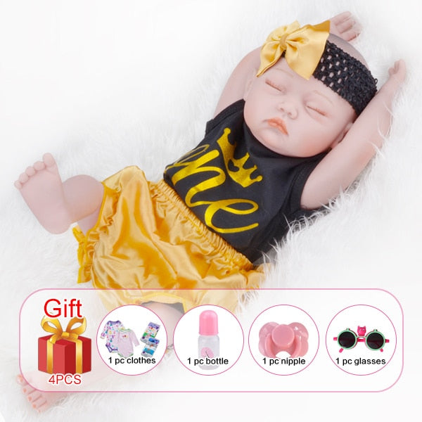 style03 - Realistic Reborn Doll 20 Inch Lifelike Handmade Soft silicone reborn toddler baby dolls Christmas surprise gifts lol toy