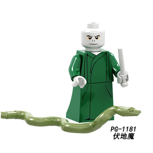 PG-1181 - For legoings Single Sale Harri Potter Hermione Granger Lord Voldemort Ron Draco Malfoy Building Blocks mini Bricks Toys figures