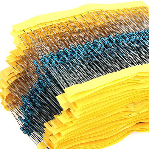 AEAK 600PCS /Set 1/4W Resistance 1% 30 Kinds Each Value Metal Film Resistor Assortment Kit resistors