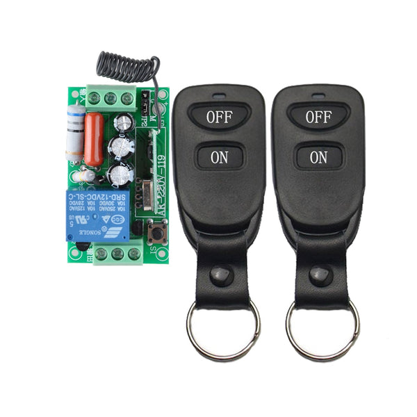 [variant_title] - Wireless Remote Control Light Switch 10A Relay Output Radio 220V 1 Channel Receiver Module + 50-500M Transmitter