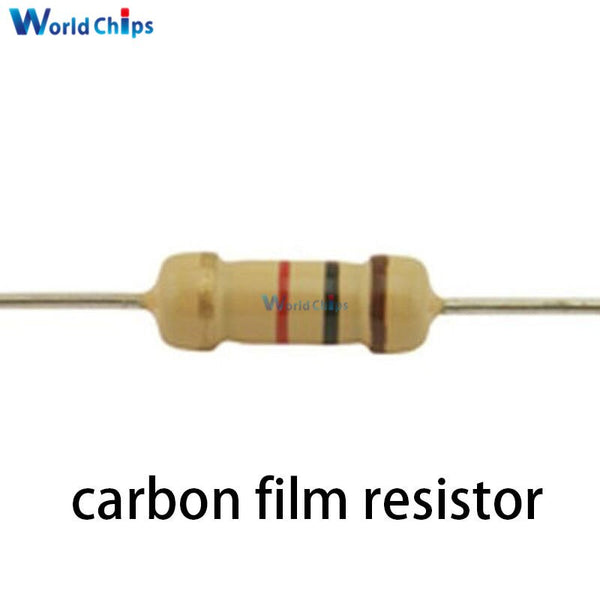 100PCS Film Resistors Resistance 10K Ohms OHM 1/4W 5% Carbon Film Assortment