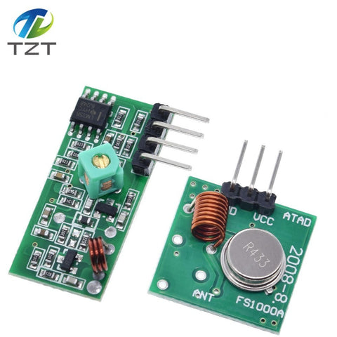 [variant_title] - 433Mhz RF Wireless Transmitter Module and Receiver Kit 5V DC 433MHZ Wireless For Arduino Raspberry Pi /ARM/MCU WL Diy Kit