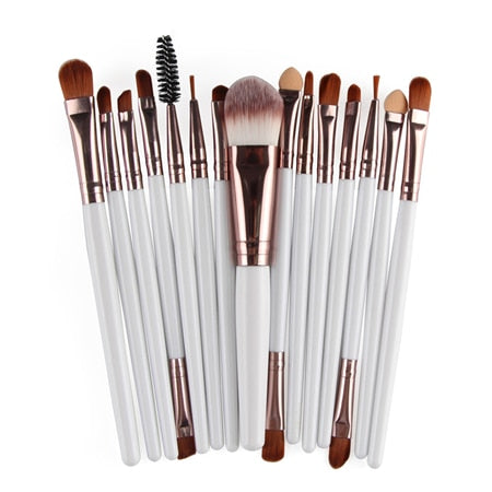 BU2-1 - MAANGE 15/18 Pcs Professional Makeup Brushes Set Comestic Powder Foundation Blush Eyeshadow Eyeliner Lip Make up Brush Tools