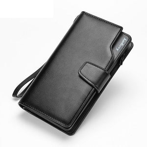[variant_title] - 2018 Fashion Top Quality leather long wallet men Purse male clutch zipper around wallets men women money bag pocket mltifunction