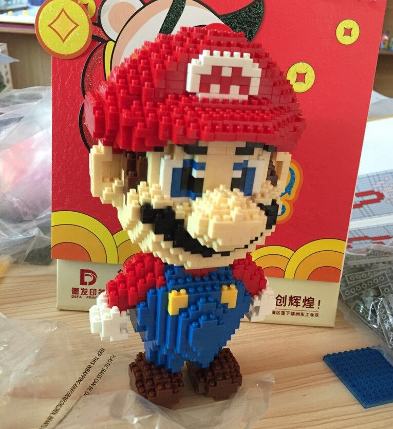 [variant_title] - HC 9003 Super Mario Diamond Particles Doll  Bricks Diamond Building Blocks Toys Compatible with  Mario