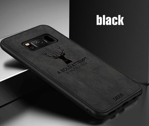 Black / For Note 8 - Soft Cloth Back Case Cover For Samsung Galaxy S7 Edge S9 S8 Note 9 8 Full Phone Case For Samsung S9 S8 Plus Shockproof Case