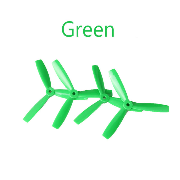 Green / Bundle 1 - 4 Pcs Drone Propellers 4045 5045 6045 3 Blades Propeller Bull 3-blade Nose Props 2 CCW 2 CW for QAV210 250 Racing Quadcopter