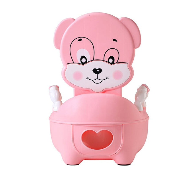 M  No Soft Pad - Portable Baby Potty Cute Kids Potty Training Seat Children's Urinals Baby Toilet Bowl Cute Cartoon Pot Training Pan Toilet Seat