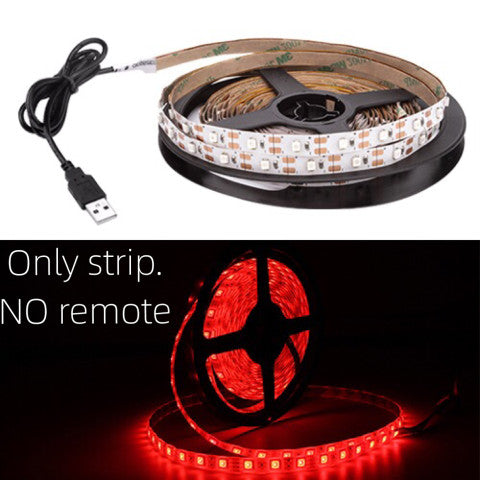 Red / 0.5m - USB Mini 3key LED Strip DC 5V Flexible Light 60LEDs 50CM 1M 2M 3M 4M 5M SMD 2835  Desktop Decor Screen TV Background Lighting