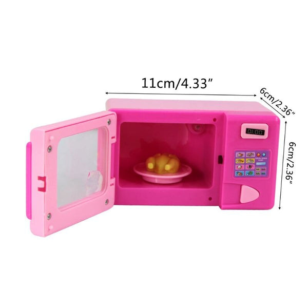 Microwave oven - Kid Boy Girl Mini Kitchen Electrical Appliance Washing Sewing Machine Toy Electric iron Dummy Pretended Play air conditioning