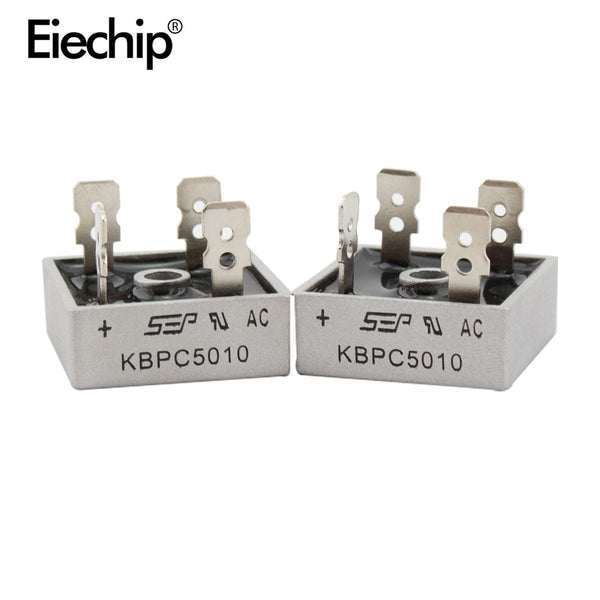 [variant_title] - 2PCS KBPC5010 diode bridge rectifier diode 50A 1000V KBPC 5010 power rectifier diode electronica componentes