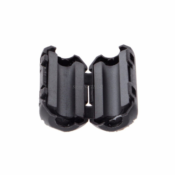 [variant_title] - 5 Pcs 5mm Clip-On Ferrite Ring Core Noise Suppressor For EMI RFI Clip Cable Active Components Filters