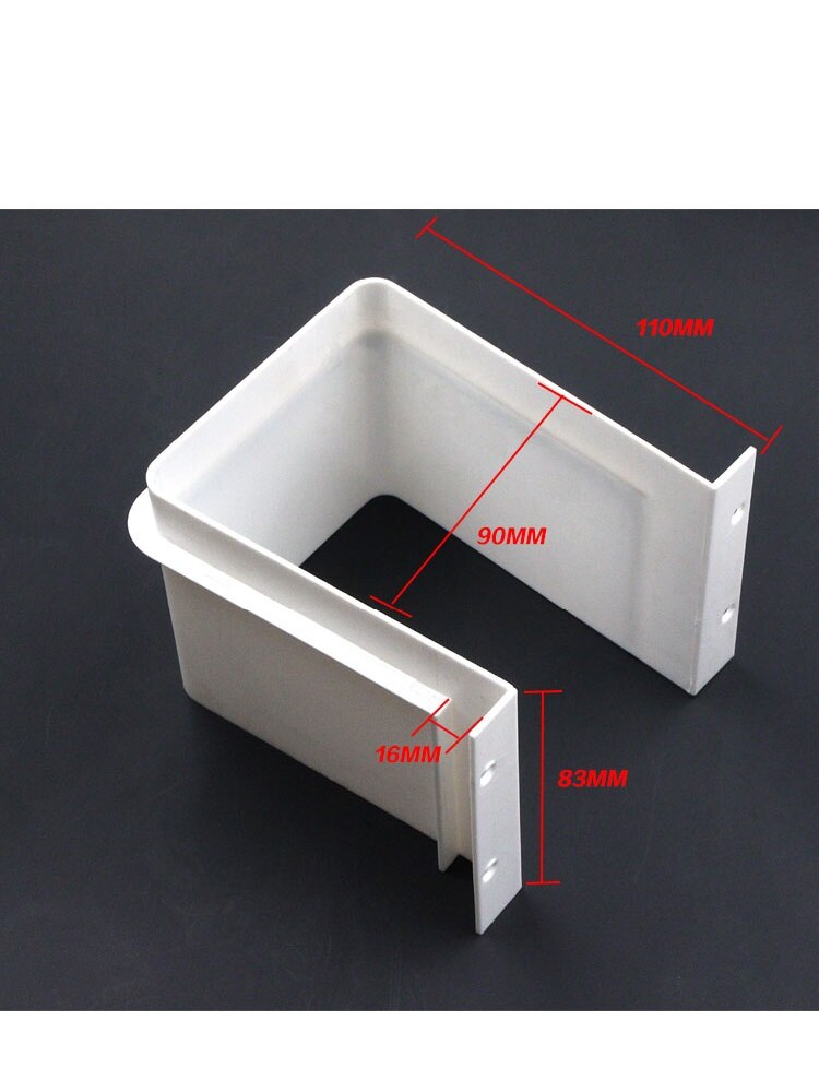 Type 2 - Plastic U Shape Sink Drawer Kitchen Bath Furniture Cabinet Recessed U under Sink Drainage Grommet