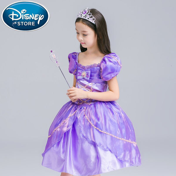 [variant_title] - Disney Frozen dress Girl Princess Elsa Anna For Girls Frozen Cotton Girl Princess infant Costume Cosplay christmas costume moana