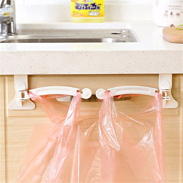 [variant_title] - 2Pcs Kitchen Cabinet Bags Hooks Trash Garbage Bag Hanger Cupboard Door Hanging Rack holder for storage bag Free Shipping