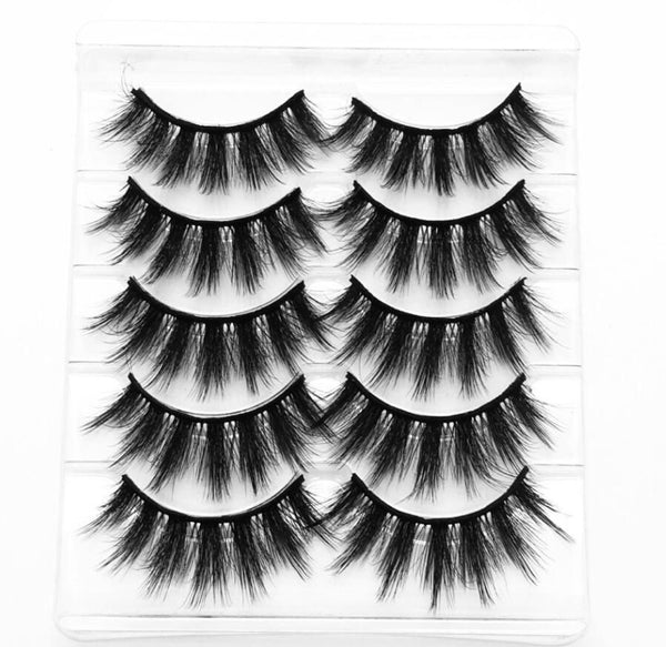 003 - NEW 13 Styles 1/3/5/6 pair Mink Hair False Eyelashes Natural/Thick Long Eye Lashes Wispy Makeup Beauty Extension Tools Wimpers