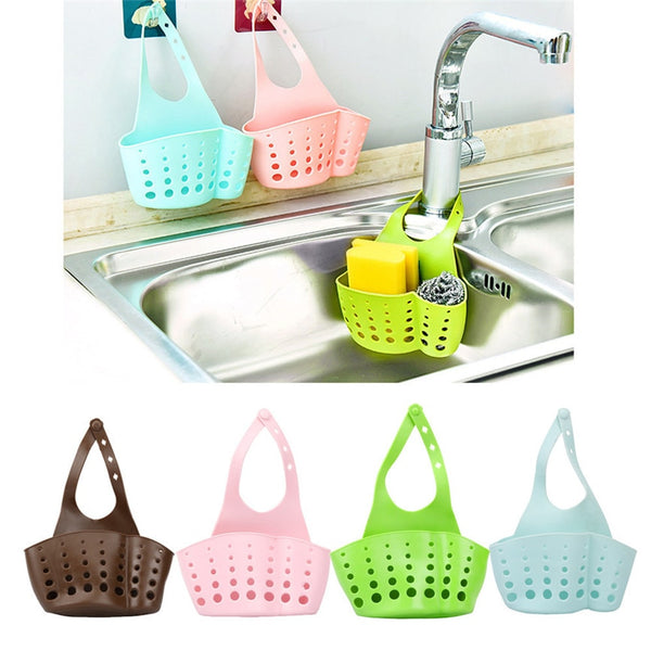 [variant_title] - Kitchen Sink Sponge Holder Draining Rack Sink Kitchen Hanging Drain Storage Tools Storage Shelf Sink Holder Drain Basket J#1