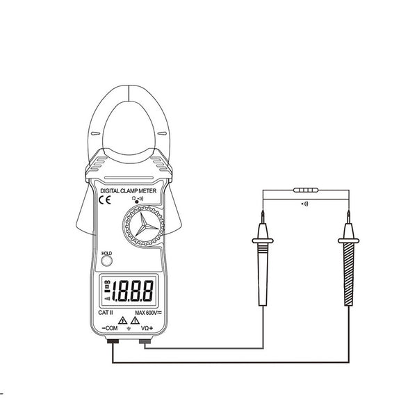 [variant_title] - Handheld Digital Amper Clamp Meter Current Meter Current Clamp Pincers Voltmeter Ammeter Multimeter Precision Measurement Tester