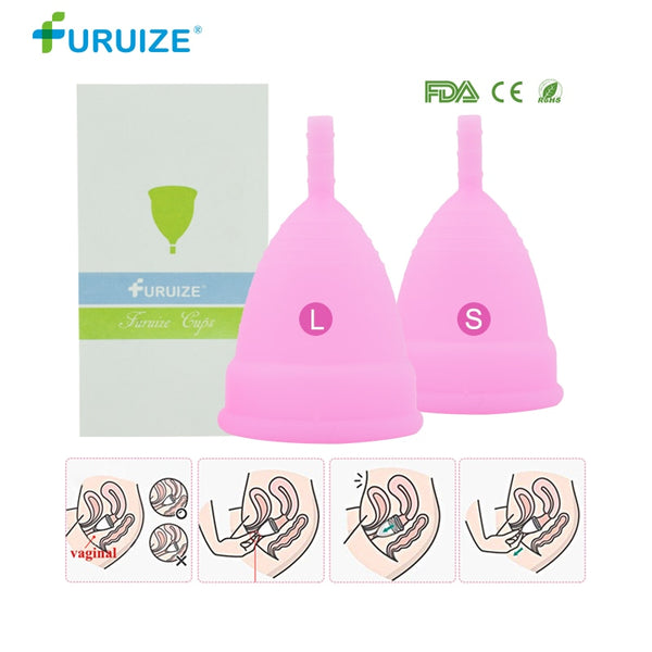 1L-1S-2naked-purple / L size - Hot Sale Menstrual cup for Women Feminine hygiene Medical 100% silicone Cup Menstrual reusable lady cup copa menstrual than pads