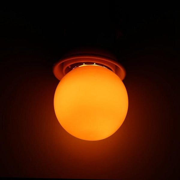 Orange - 3W E27 LED Light Bulb Round Shaped Colorful Globe Light Bulb Home Bar Party Festival Decorative Lamp Lighting