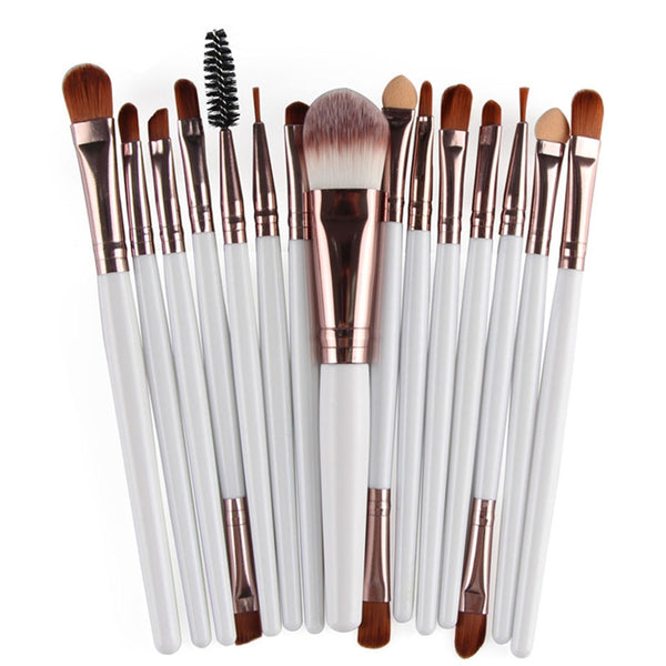 [variant_title] - MAANGE Pro 15Pcs Makeup Brushes Set Eye Shadow Foundation Powder Eyeliner Eyelash Lip Make Up Brush Cosmetic Beauty Tool Kit Hot