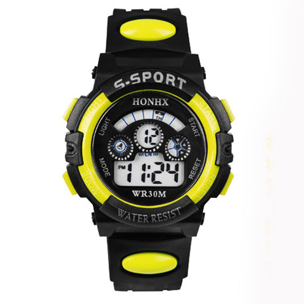 yl - 2017 Waterproof Children Boy Digital LED Quartz Alarm Date Sports Wrist Watch dropshipping