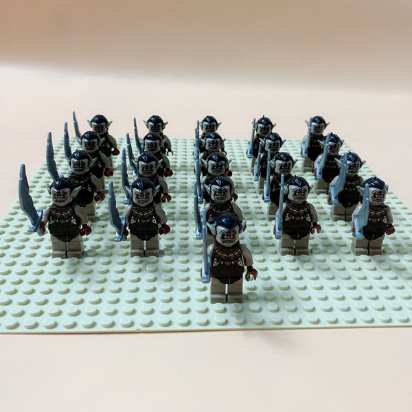 PG536 21PCS - 21Pcs  The Lord Of The Rings Legoingly Uruk-hai Action figures Gift For Children  Building Blocks Bricks Education Toy Model