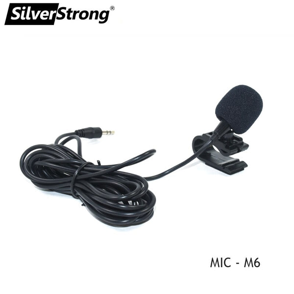 MIC M6 - SilverStrong 1pc 50 Hz-20 kHz Professional 3.5mm Mic External Microphone for Car DVD Player Mic GPS for Bluetooth Handsfree Call