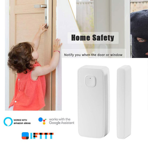 [variant_title] - WIFI Door Sensor Wireless Window Door Sensor Home Security Alarm Magnetic Switch Tuya Smart Life Home Automation