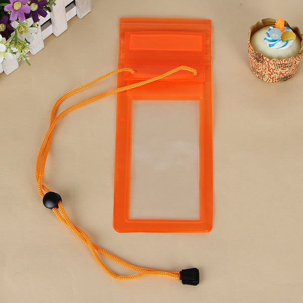 Orange - Waterproof Underwater PVC Package Pouch Diving Bags For iPhone Outdoor Mobile Phone Pocket Case For Samsung Xiaomi HTC Huawei