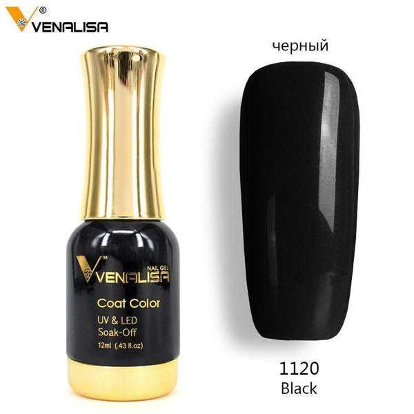 1120 Black - #60751  2019 New Venalisa Nail Paint Gel 12ml 120 colors Gel Polish Nail Gel Soak Off UV Gel Polish Nail Lacquer Varnishes