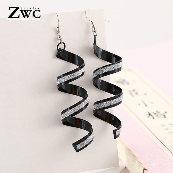 ZWC Fashion New Women's Acrylic Drop Earrings Hot Selling Long Dangling Earrings Gift For Women Party Wedding Jewelry Brincos