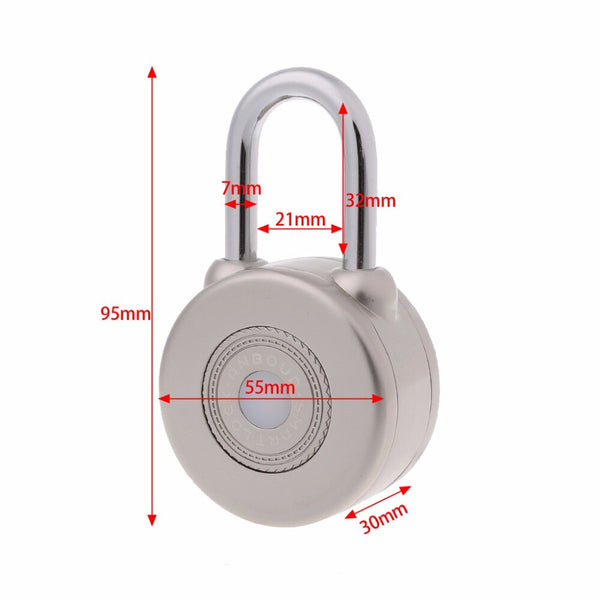 [variant_title] - OOTDTY 2 Color Wireless Control Smart Bluetooth Padlock Master Keys Types Lock with APP Control