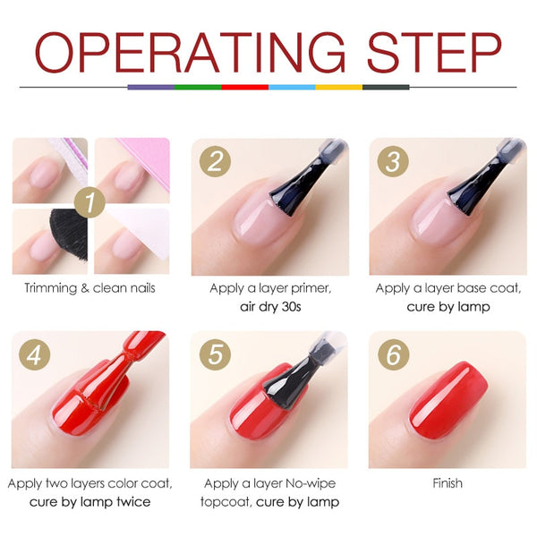 [variant_title] - #86102 GDCOCO 2019 New Arrival Primer Gel Varnish Soak Off UV LED Gel Nail Polish Base Coat No Wipe Top Color Gel Polish