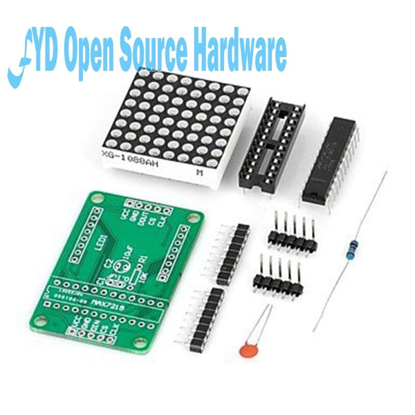 [variant_title] - MAX7219 Dot Led Matrix Module MCU LED Display Control Module for arduino 5V Interface Module 8 x 8 Output Input Common Cathode