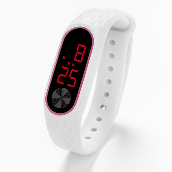 White Red - New Children's Watches Kids LED Digital Sport Watch for Boys Girls Men Women Electronic Silicone Bracelet Wrist Watch Reloj Nino