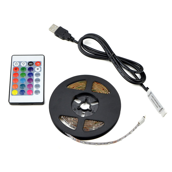 USB LED Strip lamp 2835SMD DC5V Flexible LED light Tape Ribbon 1M 2M 3M 4M 5M HDTV TV Desktop Screen Backlight Bias lighting