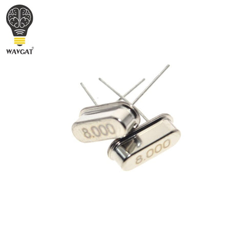 Default Title - 10pcs 8.000M 8.000MHZ 8MHz 8 MHZ Quartz Crystal Resonator Passive Oscillator HC 49S New WAVGAT