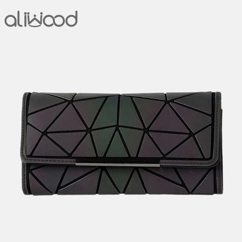 [variant_title] - Aliwood 2018 Hot Brand Bao Wallet Women Clutch Ladies Cards bag Fashion Geometric Female bags Noctilucent luminous Long Purse