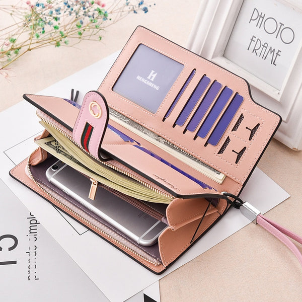 [variant_title] - Wristlet Women Wallets Phone Purse Long Hasp Female Purse Women's Wallet Ladies Wallet Purse For Girls Portefeuille Carteira