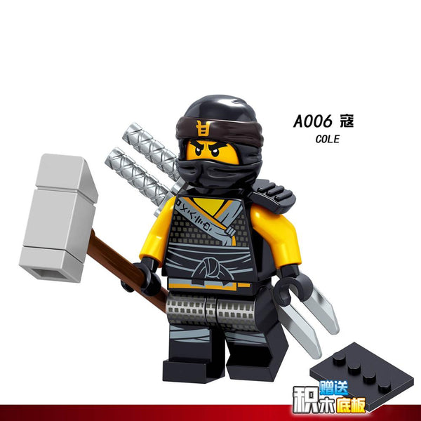 Dark Grey - For legoing NinjagoES Ninja Motorcycle Figures Kai Jay Zane Nya Lloyd With Weapons Action Building blocks bricks toys legoings