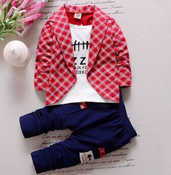 Pink / 12M - 2018 New Baby Boys Fashion Cotton Children's Clothing Spring and Autumn Suit Three Pieces of Small Children's Sets 1-4 Years