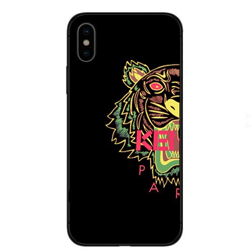 [variant_title] - Brand cartoon tiger Kenzoe Black soft TPU Phone Case for iPhone 7 7Plus 6 6S Plus8 8 Plus X XS XR MAX 5 5S SE