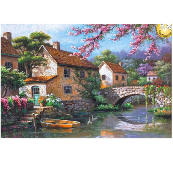 [variant_title] - jigsaw picture puzzles 1000 pieces educational wooden toys for adults children kids games