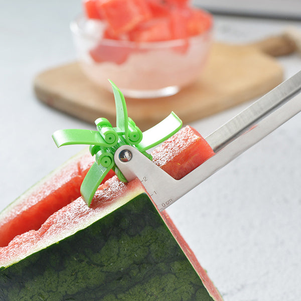 [variant_title] - Transhome Watermelon Slicer Cutter Stainless Steel Windmill Cut Watermelon Artifact Fruit Cutter Kitchen Gadgets Fruit Tool 2019