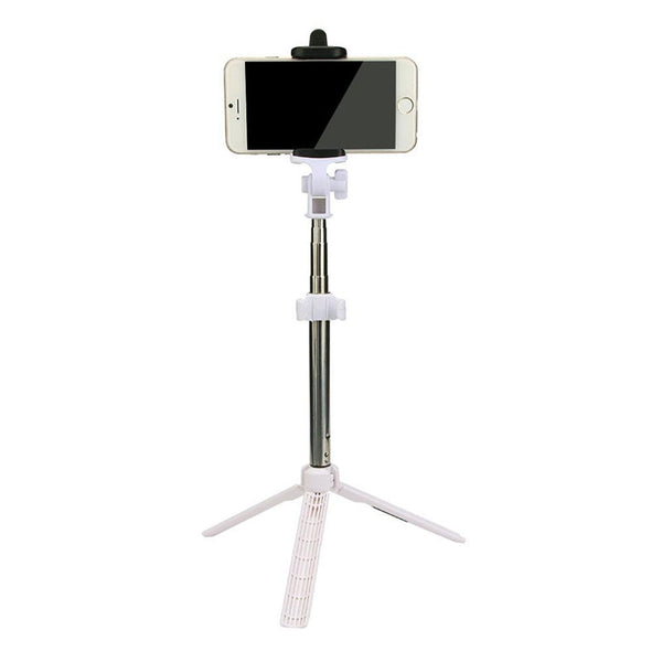 White - Ascromy Selfie Stick Monopod Tripod Bluetooth Wireless Stand For iPhone Xs max xr x 7 Plus 8 6 Samsung Galaxy S8 S9 Accessories