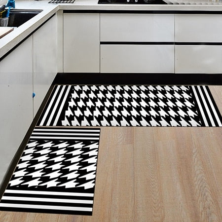 Mat3 / 50x80cm and 50x160cm - Nordic Geometric Creative Kitchen Mat Anti-Slip Bathroom Carpet Slip-Resistant Washable Entrance Door Mat Hallway Floor Area Rug